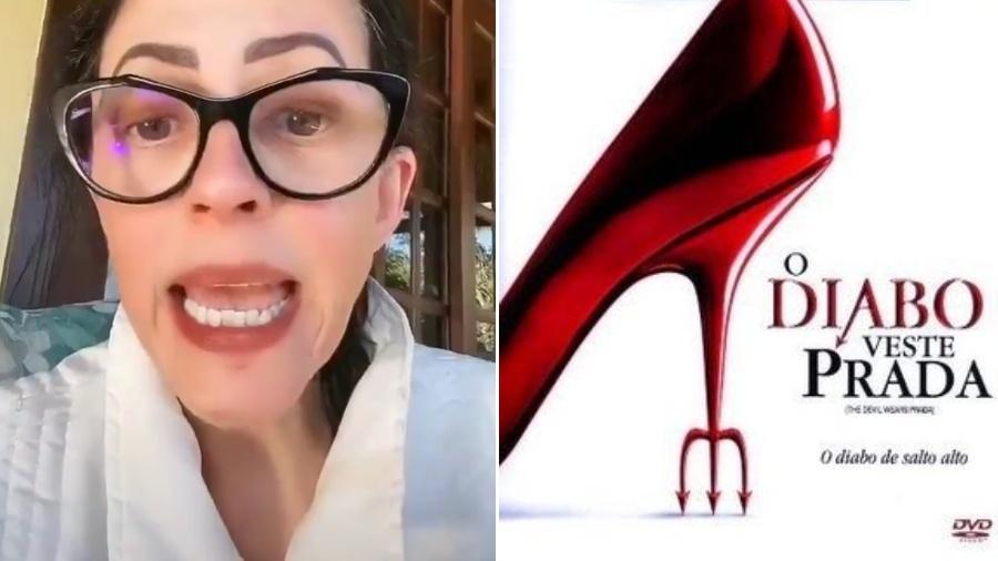 Vídeo sobre o óculos Prada viralizou no Twitter e causou reações entre os internautas, como o meme que lembrou do filme famoso - Reprodução/Twitter