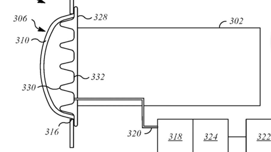 Patente de para-choque da Apple - Divulgação