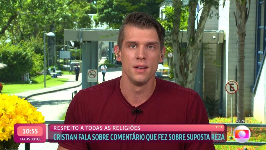 Cristian participou do Mais Você (Globo - Reprodução/Globoplay