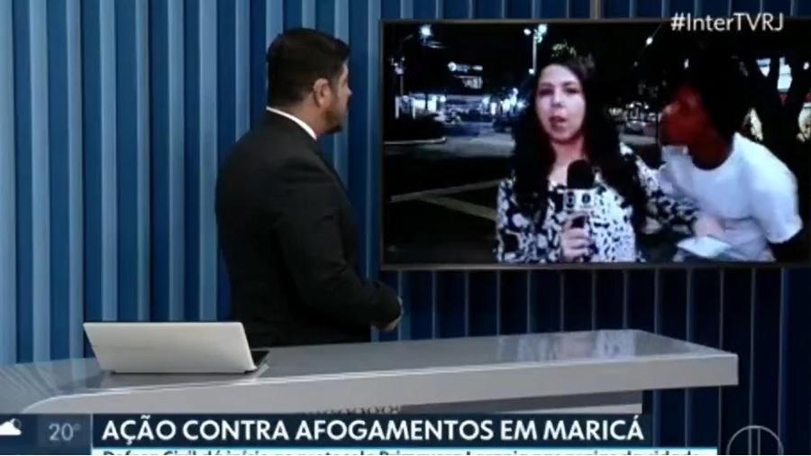 Bianca Chaboudet, repórter de afiliada da Globo, é assediada durante entrada ao vivo