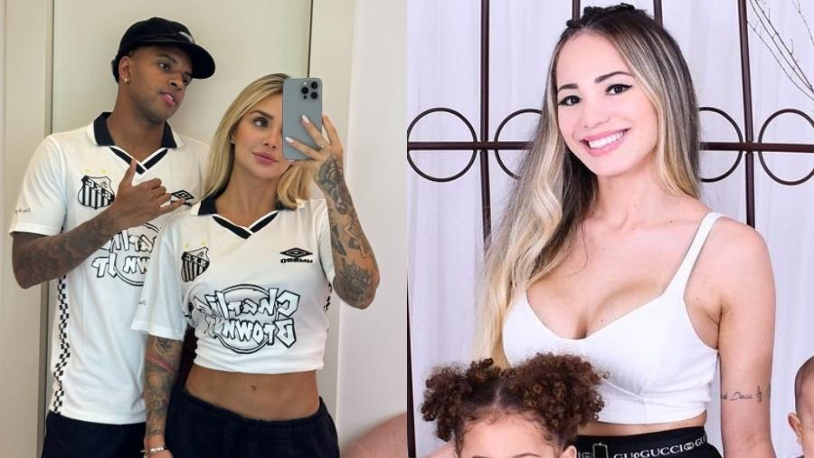 Bruna Rotta, namorada de Rodrygo, se desentendeu com a mãe dos filhos do jogador, Pamella Costa