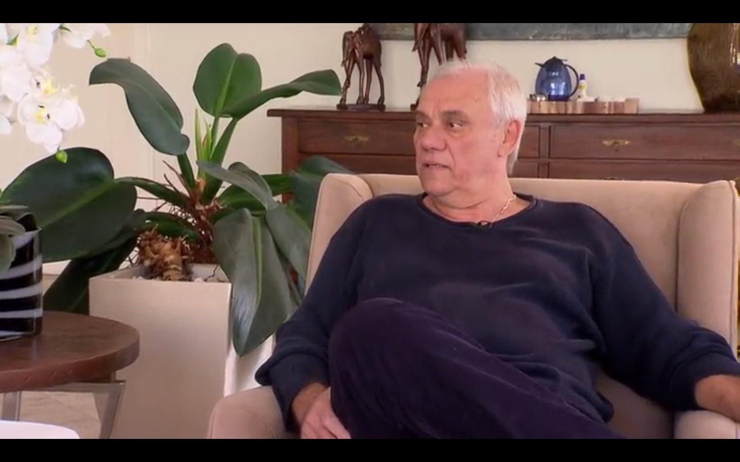 Marcelo Rezende dá entrevista ao "Domingo Espetacular" para falar sobre seu problema de saúde - Reprodução/Record
