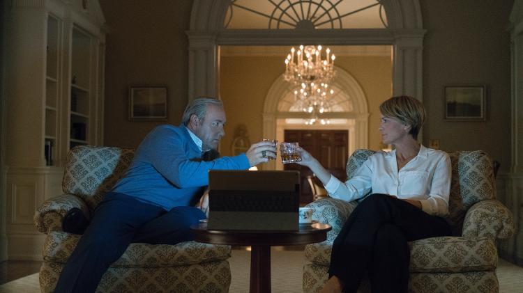 Francis (Kevin Spacey) e Claire (Robin Wright) em cena da quinta temporada de "House of Cards" - Divulgação/Netflix  - Divulgação/Netflix 