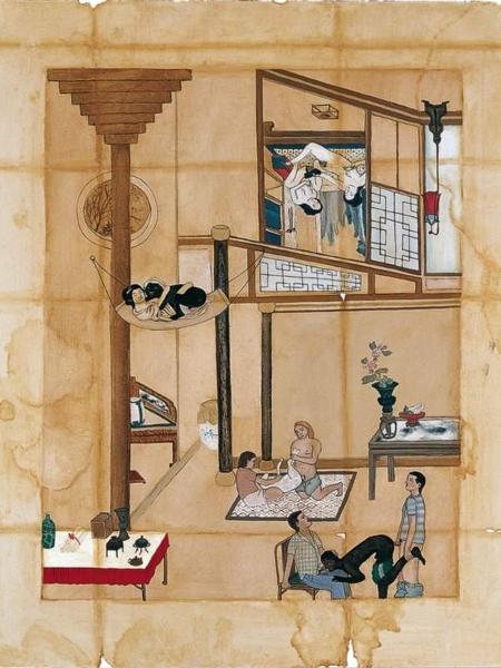 “Cena de Interior II”, da celebrada artista carioca Adriana Varejão - Divulgação - Divulgação