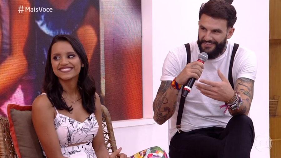 Gleici e Wagner falam sobre namoro no "Mais Você" - Reprodução/Globo