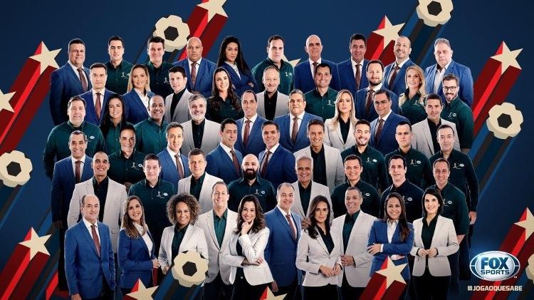 Grupo de “Talentos” do Fox Sports para a cobertura da Copa do Mundo - Divulgação - Divulgação