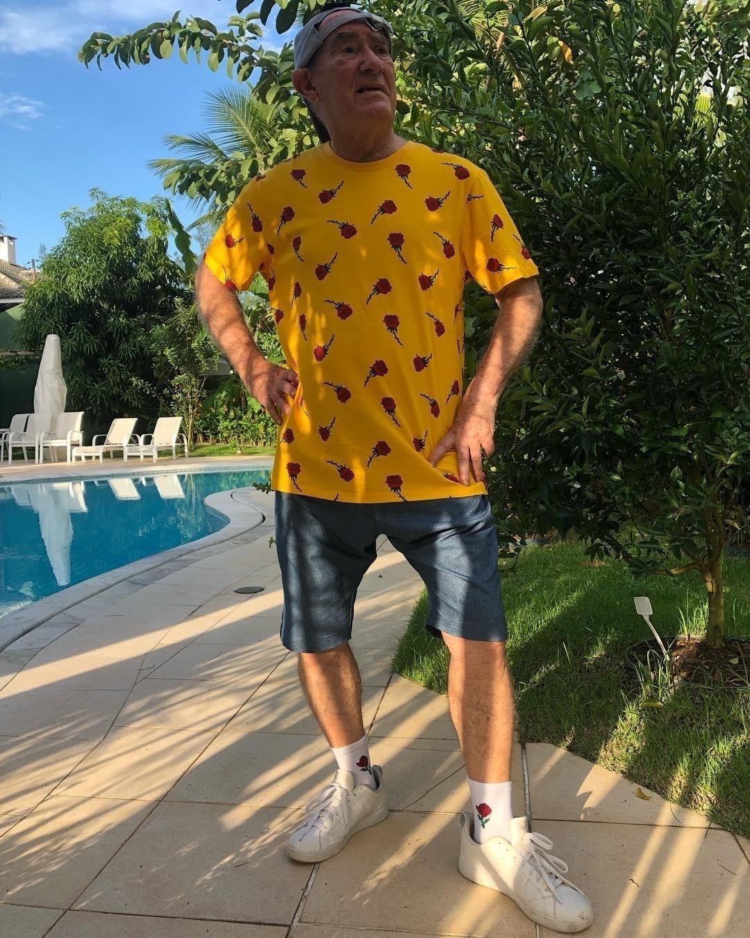 Renato Aragão faz postagens todos os dias - Reprodução/Instagram