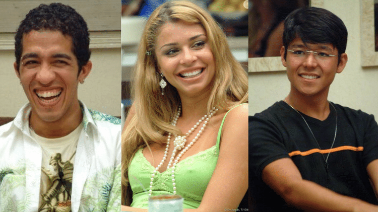 Jean, Grazi e Sammy no BBB 5 - Reprodução/TV Globo - Reprodução/TV Globo