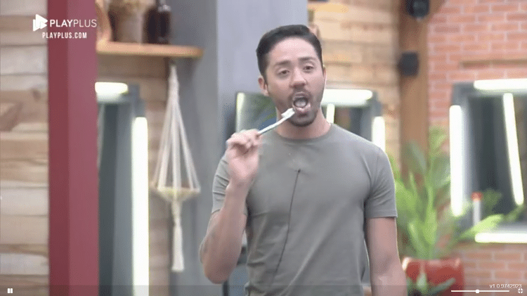 A Fazenda 2021: Rico joga podres de Dayane no ventilador - Reprodução/Playplus - Reprodução/Playplus