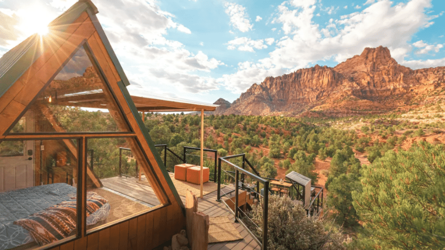 Cabana Ecológica Zion, em Utah - Reprodução/Airbnb