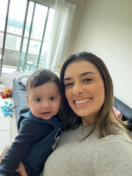 Talita Amaral com Léo já maiorzinho: rotina e sono ajustados