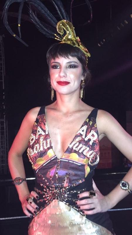 Andréia Horta virou madrinha de camarote carnavalesco em São Paulo - Luiza Oliveira/UOL