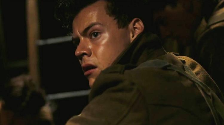 Harry Styles em cena de "Dunkirk" - Reprodução - Reprodução