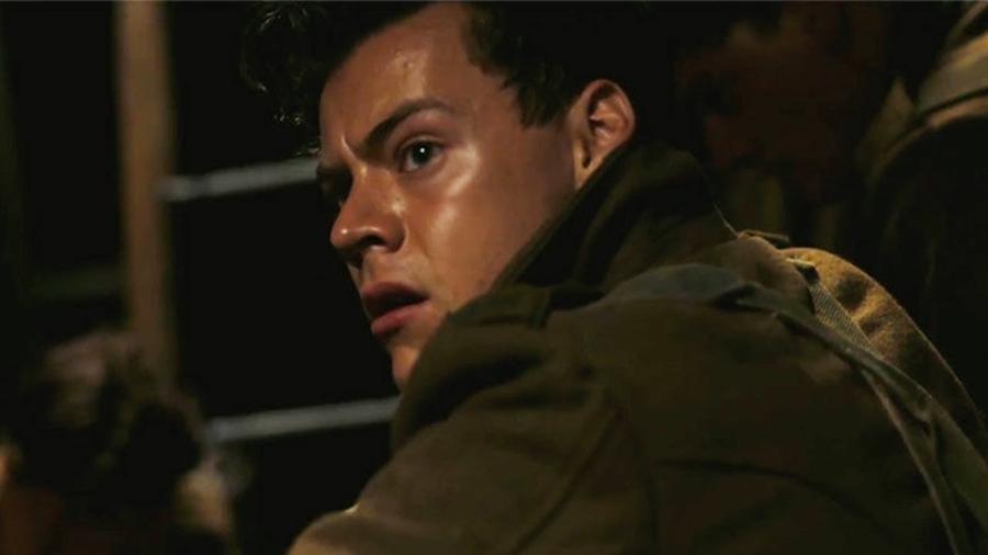 Harry Styles em cena de "Dunkirk" - Reprodução