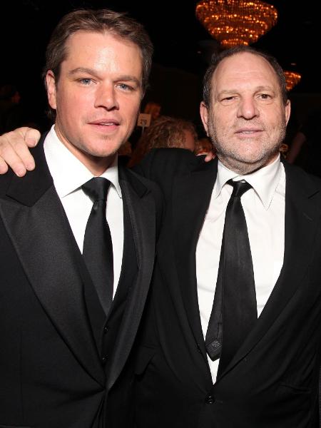 Matt Damon e Harvey Weinstein - Reprodução