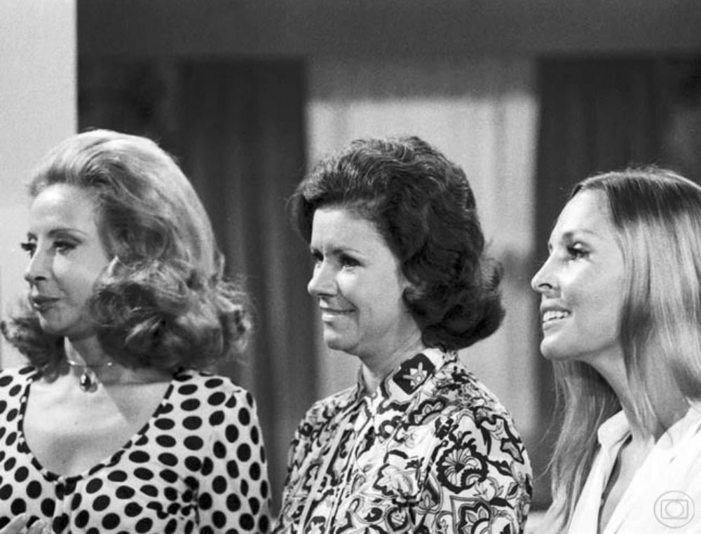 Célia Biar, Elóisa Mafalada e Irene Singery na telenovela "A Próxima Atração" (1970) - Divulgação/Globo