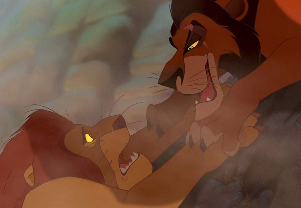 Mu­fasa e Scar em "O Rei Leão" (1994) - Divulgação