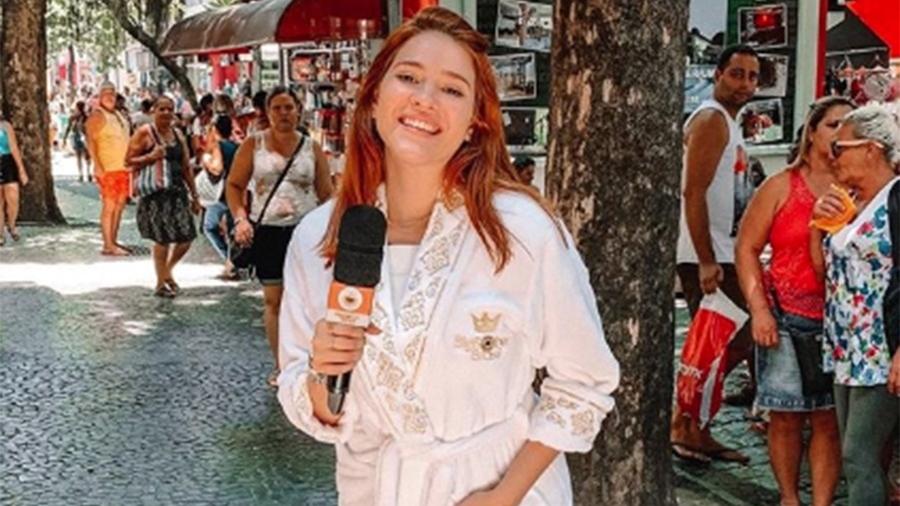 Ana Clara vai às ruas em reportagem para o "BBB 19" - Reprodução/Globo