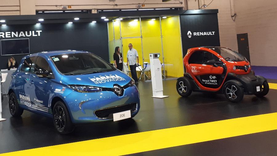 Renault trouxe seus modelos para o Salão do Carro Elétrico - Vitor Matsubara/UOL