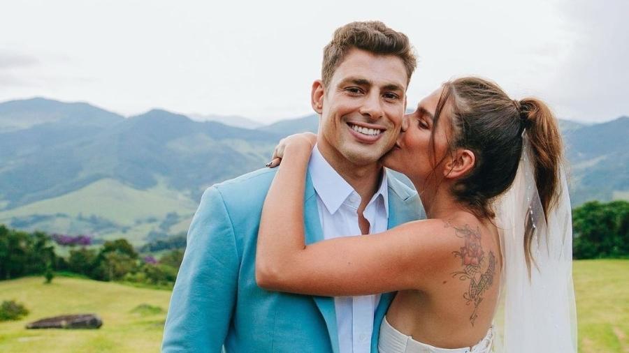 Cauã Reymond e Mariana Goldfarb se casaram em 2019 - Luiza Ferraz/Reprodução/Instagram