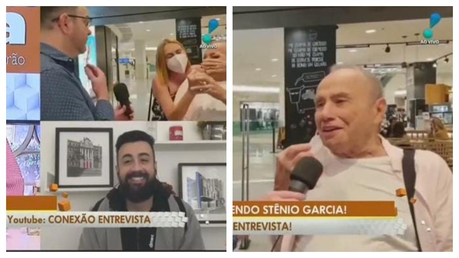 Marilene Saade retirou St&ecirc;nio Garcia &agrave; for&ccedil;a de uma entrevista concedida &agrave; Sonia Abr&atilde;o - Reprodu&ccedil;&atilde;o