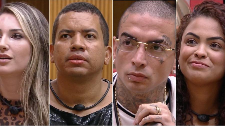 BBB 23: Amanda, Bruno, MC Guimê e Paula estão no quarto Paredão - Reprodução/Globoplay