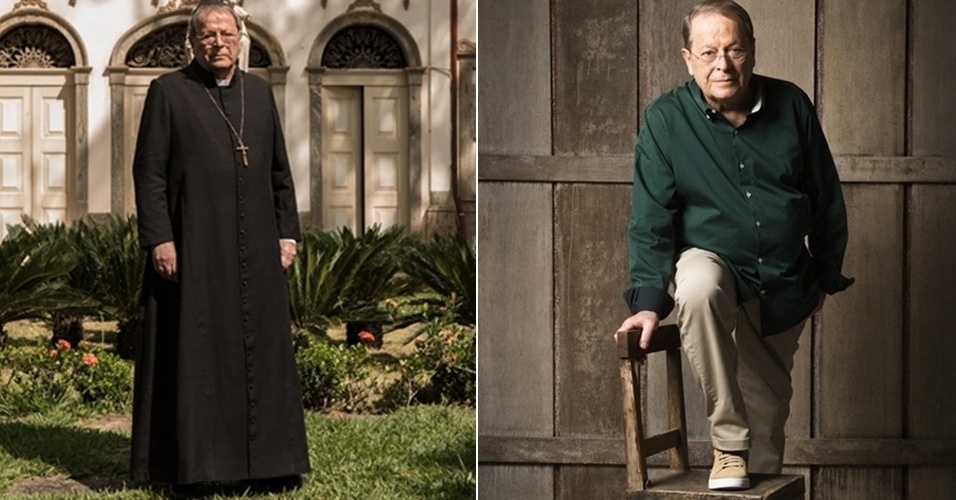 Na segunda fase da novela, Carlos Vereza larga a batina e dá vida ao Doutor Luiz, o prefeito de Belarrosa e dono de um hotel no centro histórico da cidade. - Divulgação/TV Globo