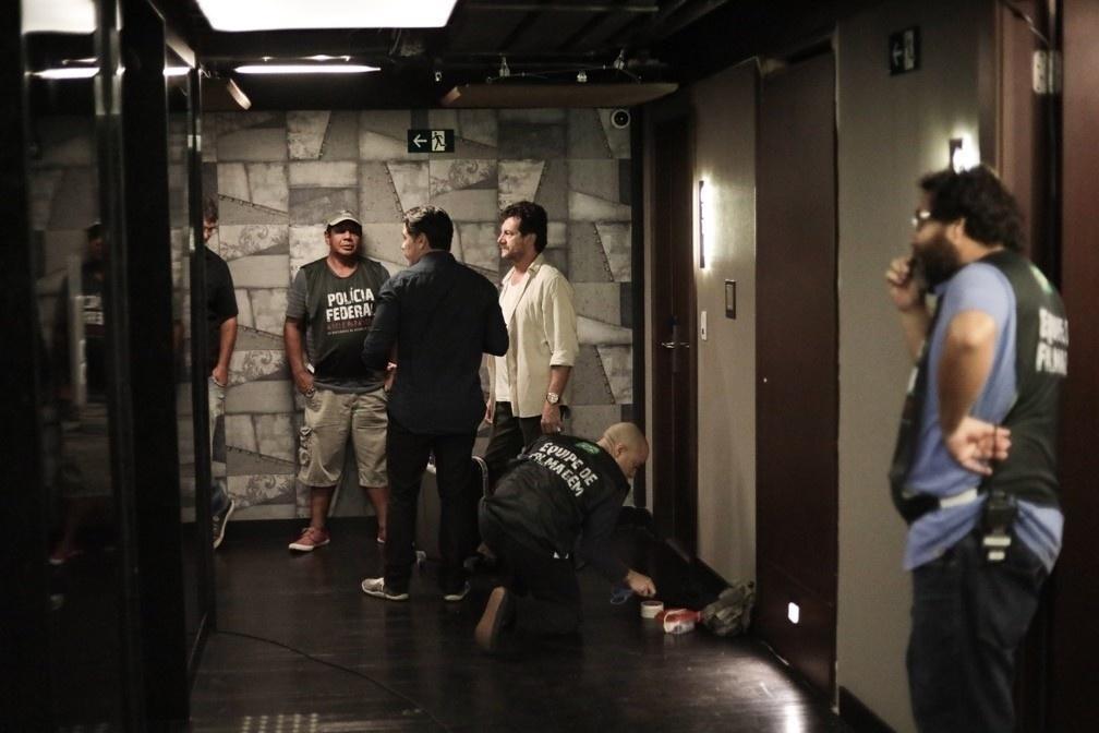 Filmagens de "Polícia Federal - A Lei é Para Todos" no hotel Slaviero Lifestyle, no Rio de Janeiro - Ana Maria Lima/Divulgação