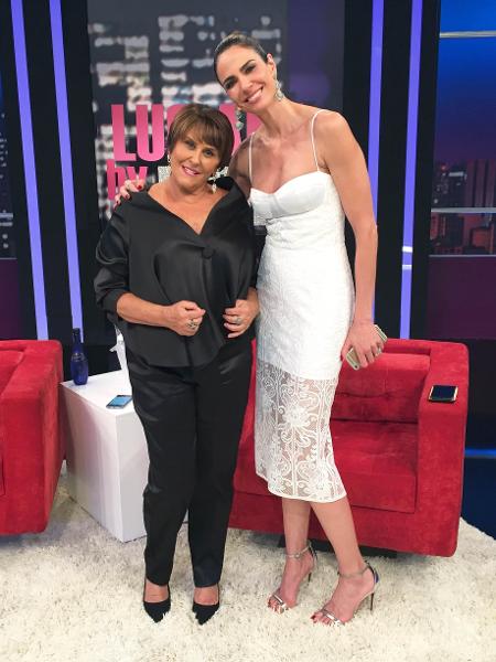 Márcia Fernandes é entrevistada por Luciana Gimenez no "Luciana By Night" - Divulgação/RedeTV! - Divulgação/RedeTV!