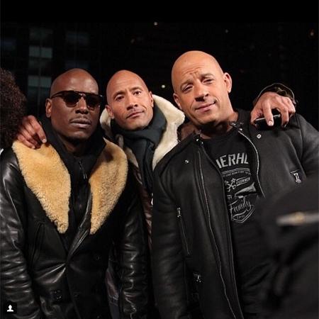 Tyrese Gibson, Dwayne Johnson e Vin Diesel, astros de "Velozes e Furiosos" - Reprodução/Instagram