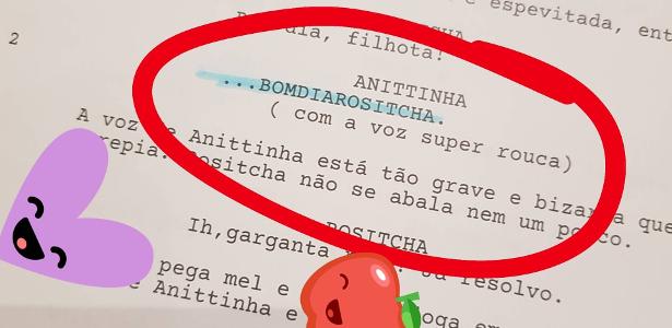 Roteiro de "Clube da Anittinha" - Reprodução - Reprodução