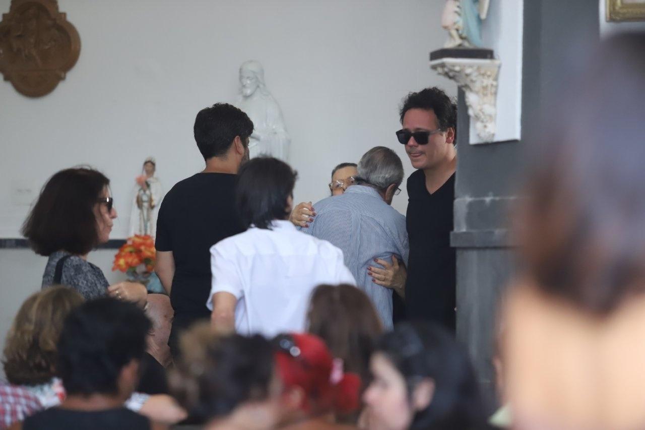 Danton Mello no velório do ator Caio Junqueira - Daniel Pinheiro/AgNews