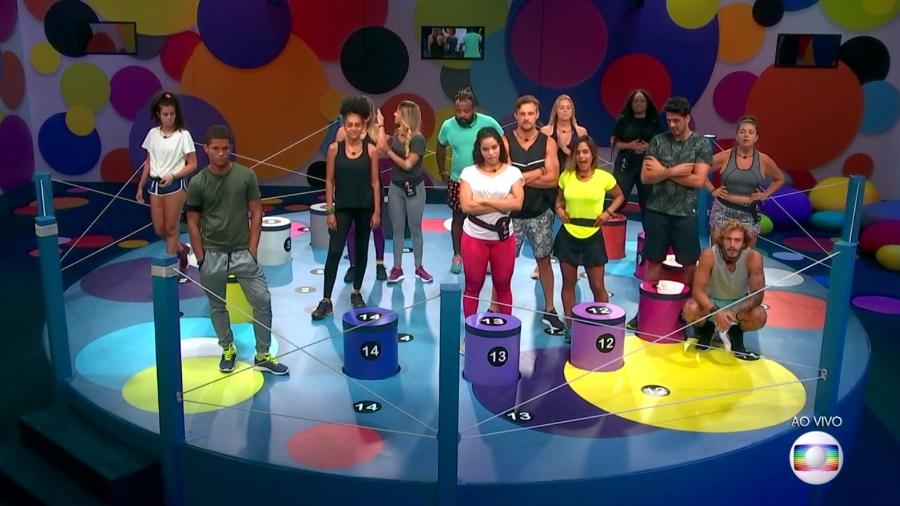 Brothers participam da segunda prova do lider do programa - Reprodução/TvGlobo
