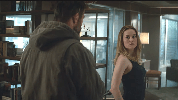 Capitã Marvel e Thor em trailer de Vingadores - Reprodução - Reprodução