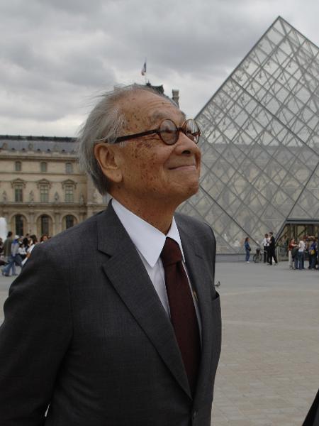 O arquiteto Ieoh Ming Pei, autor da pirâmide do Louvre - Eric Feferberg/AFP