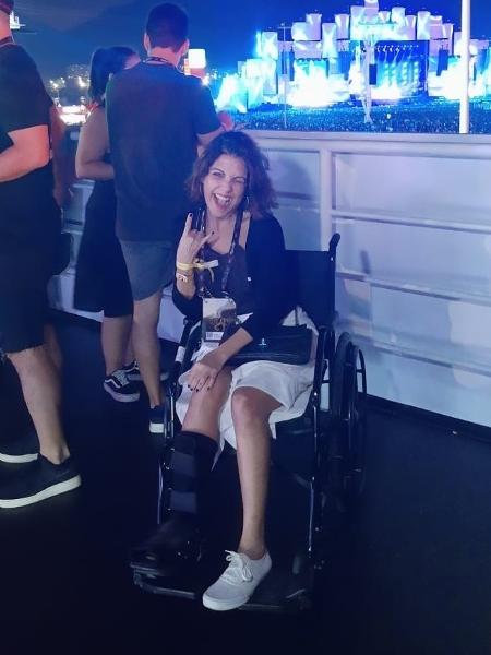 Thalita Rebouças vai a Rock in Rio em cadeira de rodas - Lucas Pasin/Coluna Leo Dias