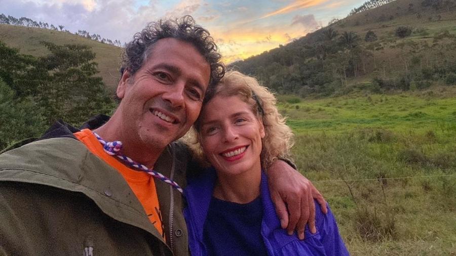 Marcos Palmeira e a mulher, Gabriela Gastal - Reprodução/Instagram