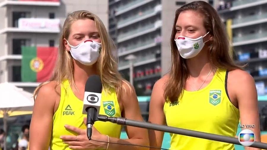 Jornal Nacional: Luisa e Laura falam da medalha de bronze no tênis - Reprodução/TV Globo