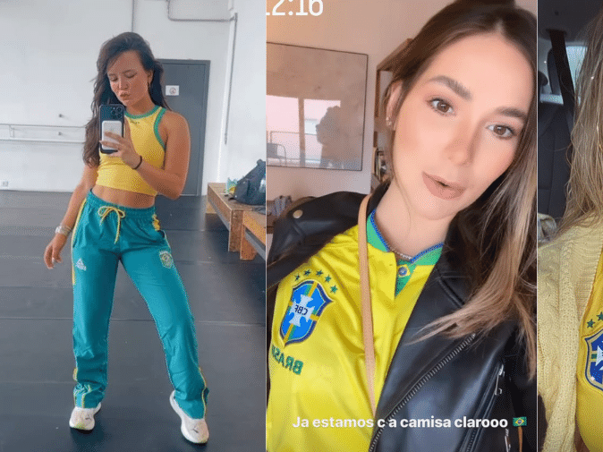 Seleção brasileira posa com o uniforme oficial da Copa do Mundo, Celebridades
