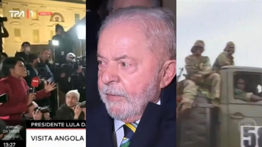 A repórter Hariana Verás questionou Lula sobre visita a Angola e citou a Globo, que exibiu imagens antigas do país nesta semana - Reprodução/ TPA/ TV Brasil/ TV Globo