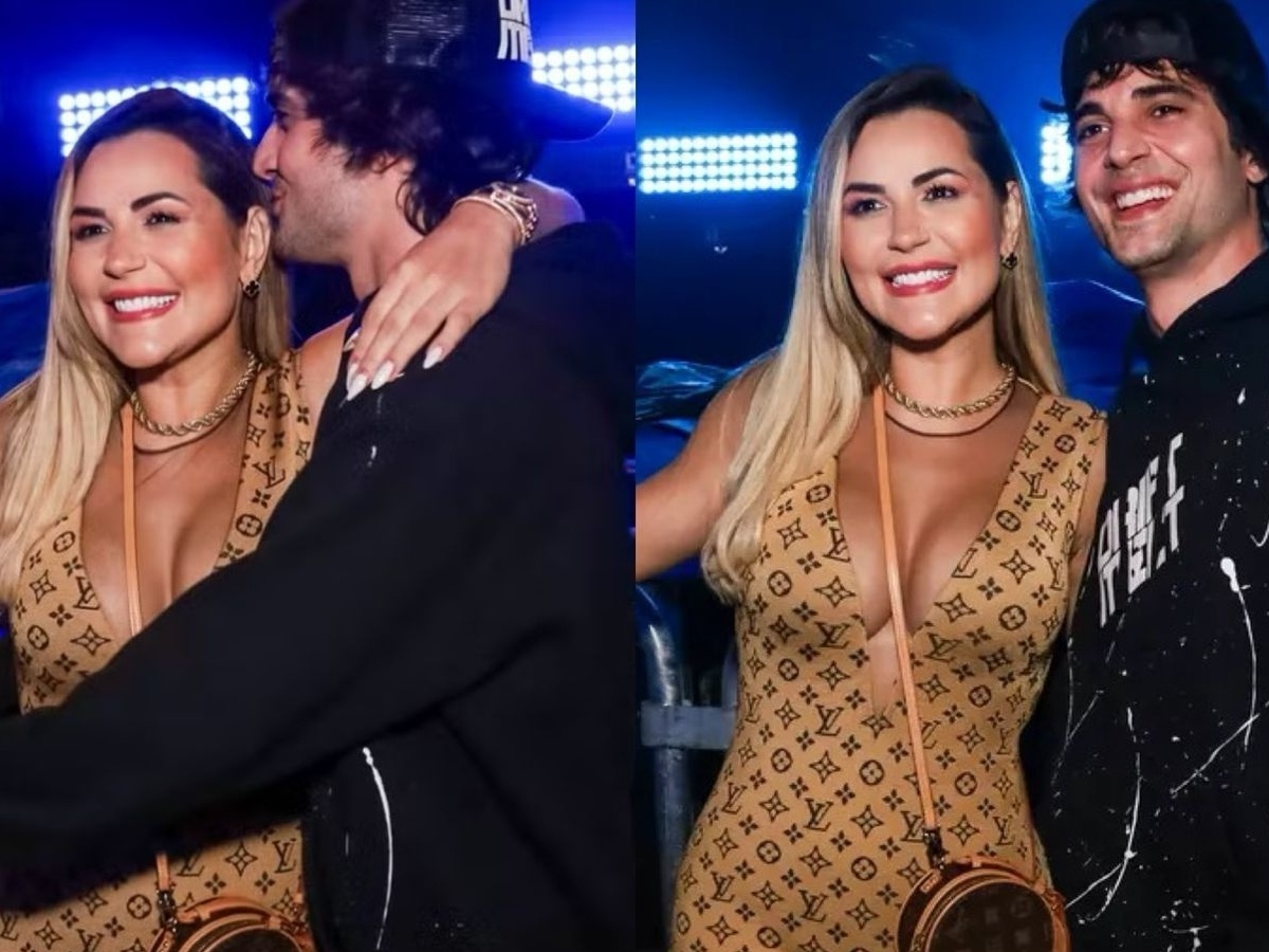 Após suposto affair, Deolane Bezerra e Fiuk curtem show do Soweto