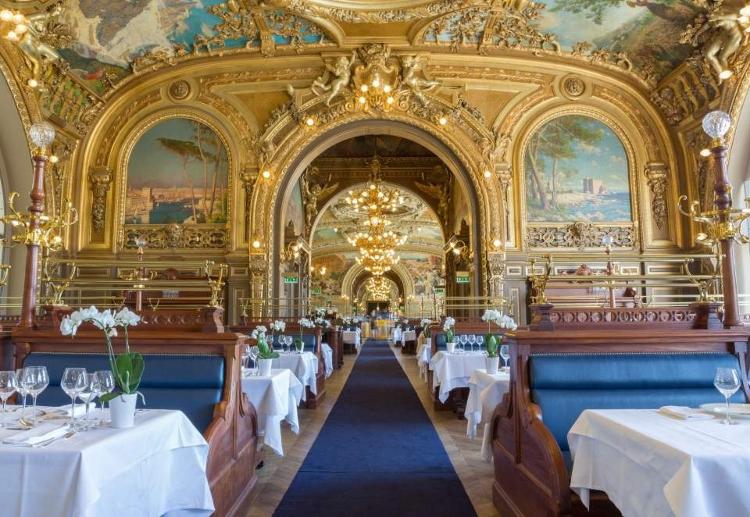 Le Train Bleu, restaurante escondido em estação de trem em Paris