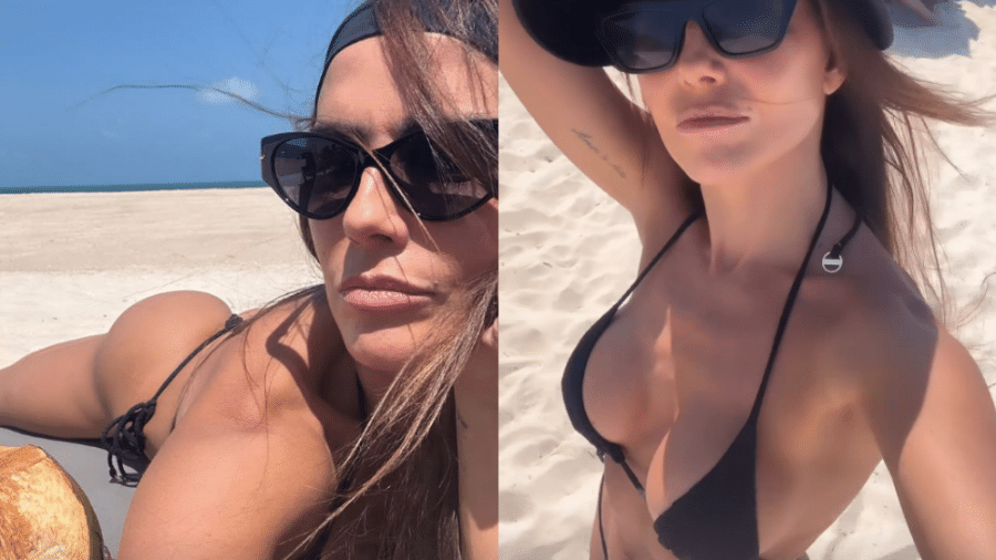 Deborah Secco aproveita férias no Ceará