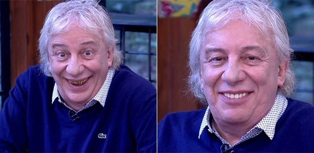 No "Mais Você", Marco Nanini usa dentaduras usadas em "Êta Mundo Bom" - Reprodução/Globo - Reprodução/Globo