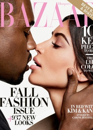 Kanye e Kim juntos na capa da "Harper's Bazaar" - Divulgação - Divulgação