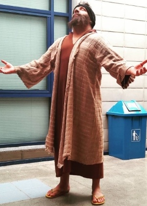 O ator Heinz Prellwitz caracterizado como hebreu para figuração na Globo - Reprodução/Instagram/heinzprellwitz - Reprodução/Instagram/heinzprellwitz