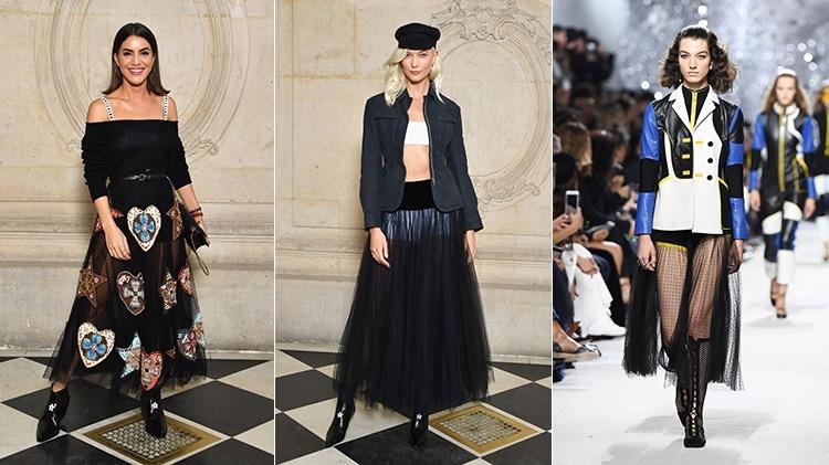 Camila Coutinho, Karlie Kloss e desfile da Dior cravam: saia transparente é tendência - Getty Images - Getty Images