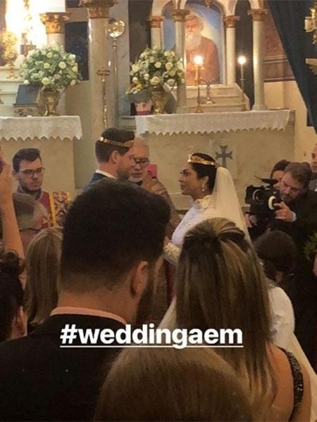 A ex-BBB Talita Araújo compartilha fotos do casamento de Amanda Djehdian e Mateus Hoffmann - Reprodução/Instagram/Talita Araújo