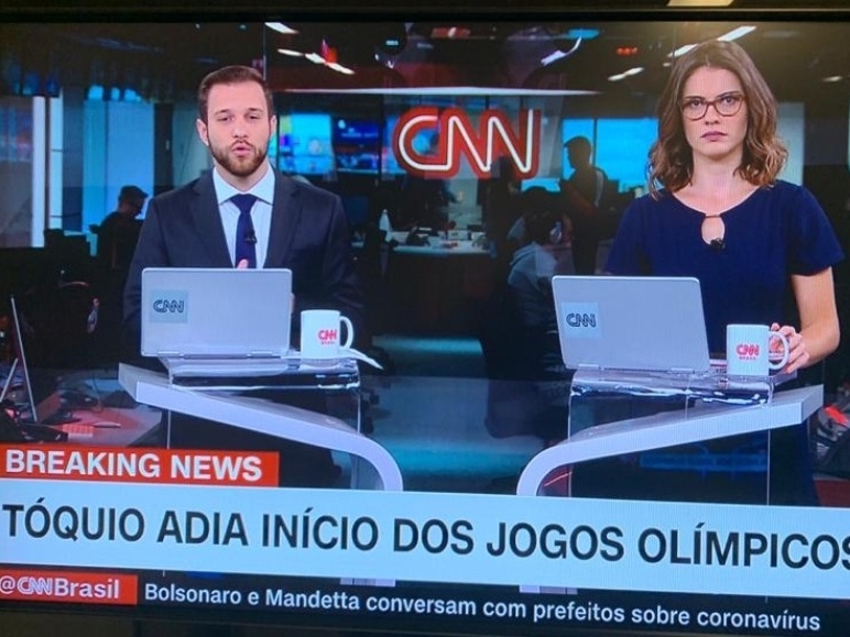 Apressada, CNN Brasil erra e anuncia adiamento da Olimpíada de Tóquio