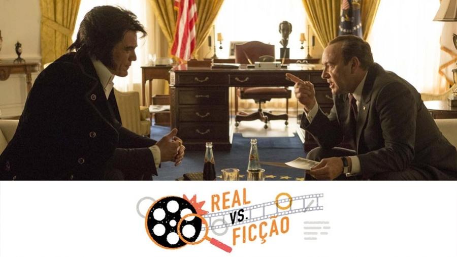 Michael Shannon e Kevin Spacey, que encarnaram Elvis e Nixon no cinema - Divugação/Arte UOL